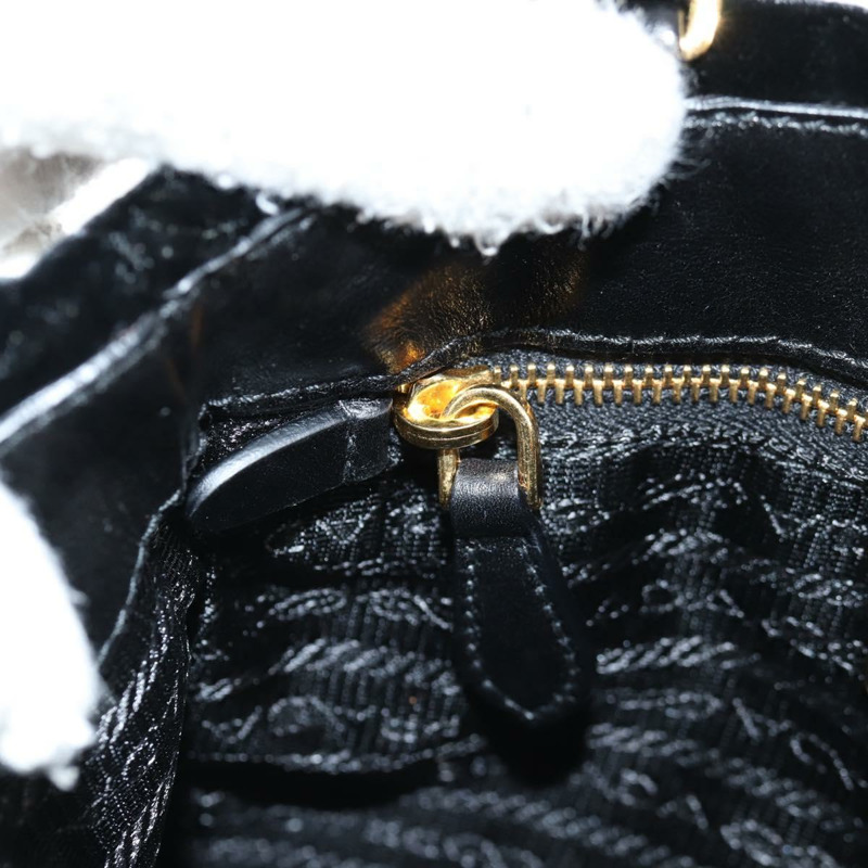 【日本直送】PRADA 手提包 Velor 黑金 正品 132428V-19