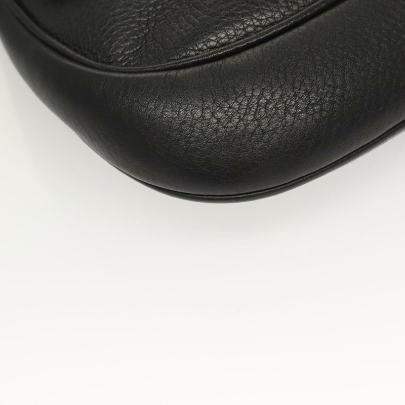 【日本直送】PRADA 鏈條單肩包 皮革 黑色 金色 正品 132747V-14