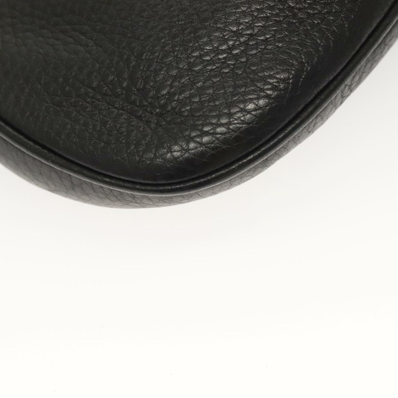 【日本直送】PRADA 鏈條單肩包 皮革 黑色 金色 正品 132747V-16