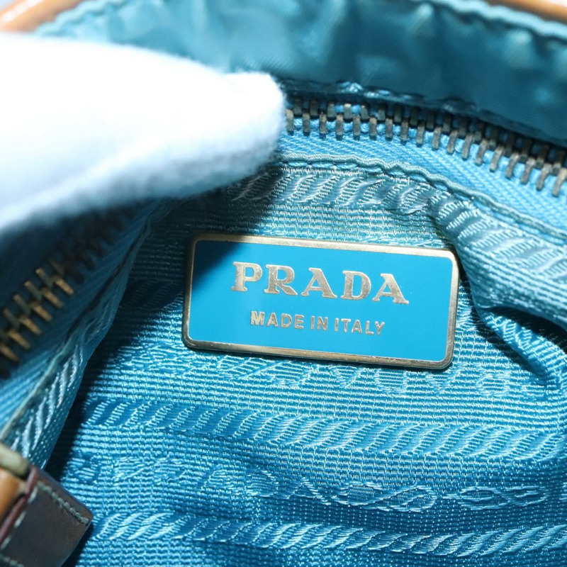 【日本直送】PRADA 手提包 帆布 海軍藍 金色 正品 132825V-19