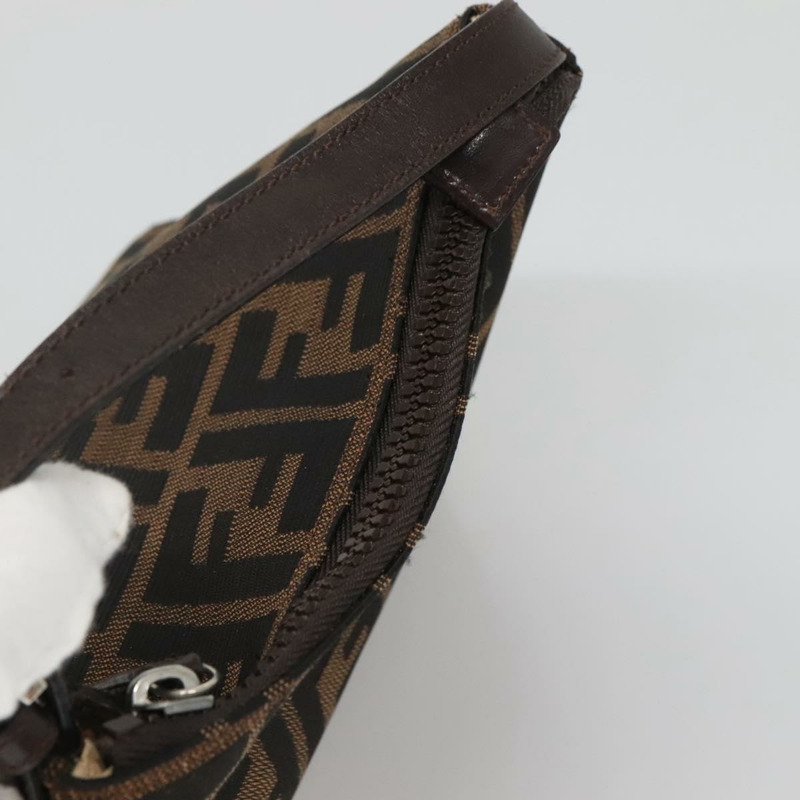 【日本直送】FENDI Zucca 帆布手提包 黑棕色 正品 132729-5
