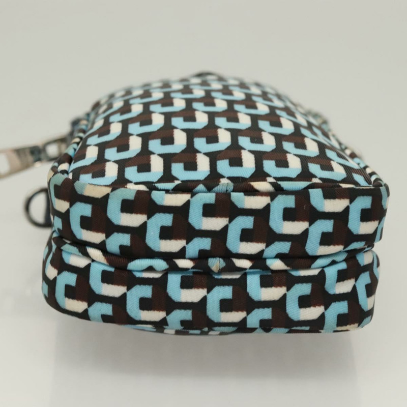 【日本直送】PRADA 尼龍藍銀色單肩包 正品 133036-5