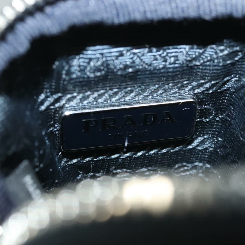 【日本直送】PRADA 尼龍藍銀色單肩包 正品 133036-8