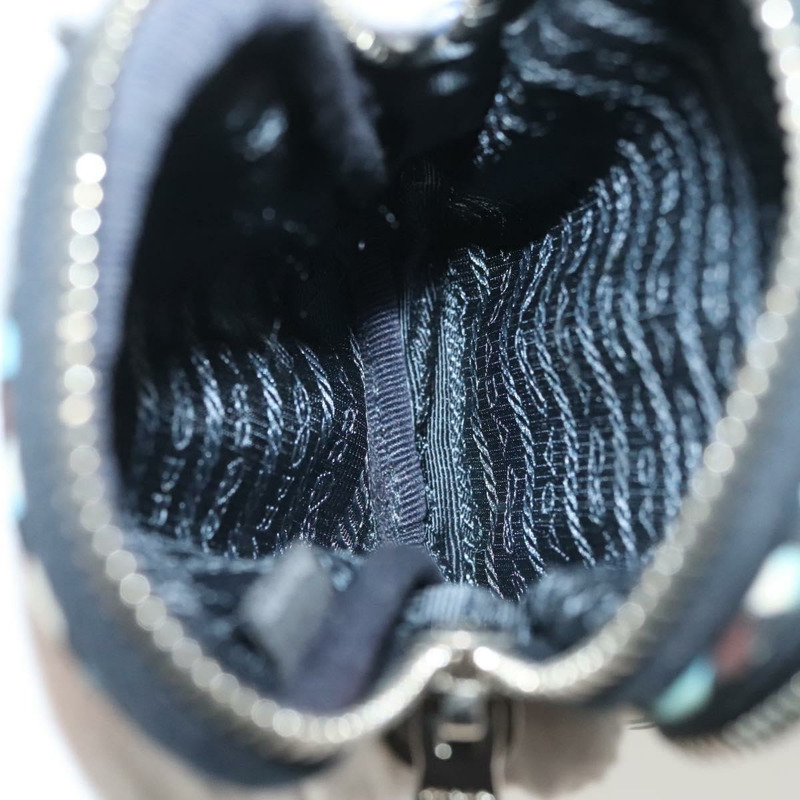 【日本直送】PRADA 尼龍藍銀色單肩包 正品 133036-9