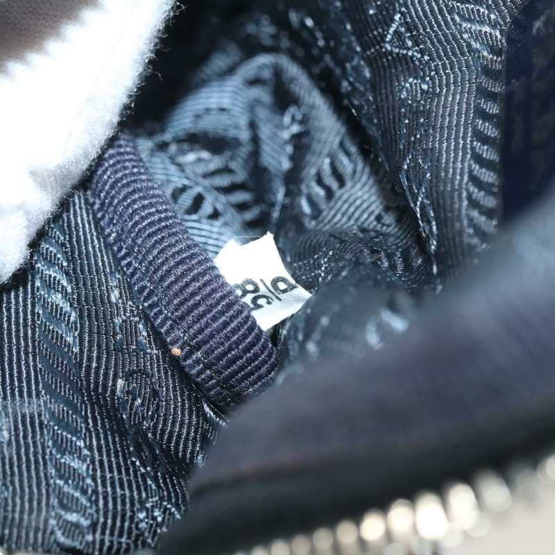 【日本直送】PRADA 尼龍藍銀色單肩包 正品 133036-10