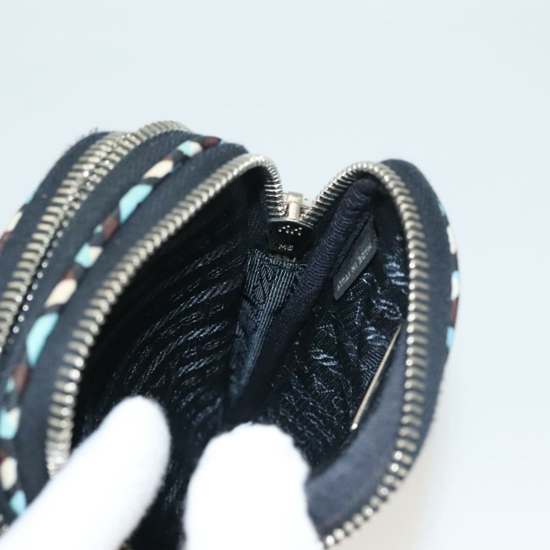 【日本直送】PRADA 尼龍藍銀色單肩包 正品 133036-19