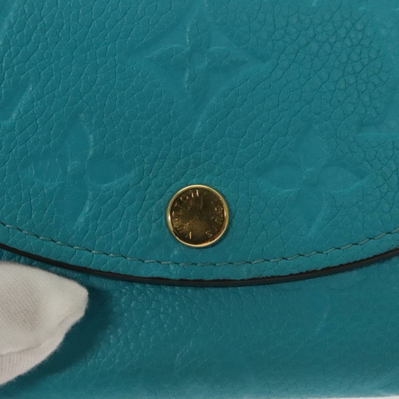 【日本直送】路易威登 Empreinte Porte Monnaie 念珠零錢包藍色 M14085 正品 133196-7