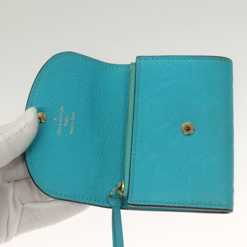 【日本直送】路易威登 Empreinte Porte Monnaie 念珠零錢包藍色 M14085 正品 133196-8