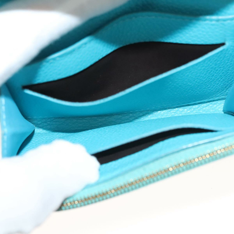 【日本直送】路易威登 Empreinte Porte Monnaie 念珠零錢包藍色 M14085 正品 133196-18