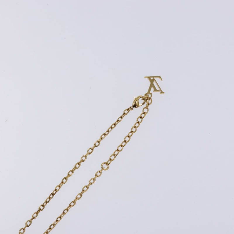 【日本直送】路易威登 Pandantif Rock Me 項鍊 金屬 金色 波道紅 M66516 正品 133204-5