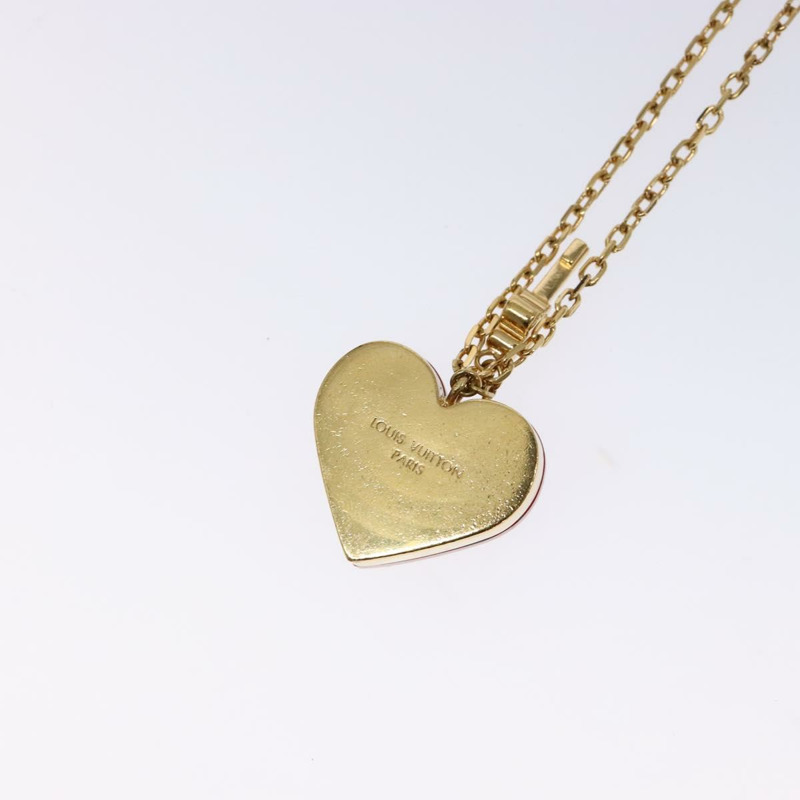 【日本直送】路易威登 Pandantif Rock Me 項鍊 金屬 金色 波道紅 M66516 正品 133204-7