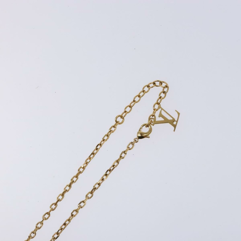 【日本直送】路易威登 Pandantif Rock Me 項鍊 金屬 金色 波道紅 M66516 正品 133204-8