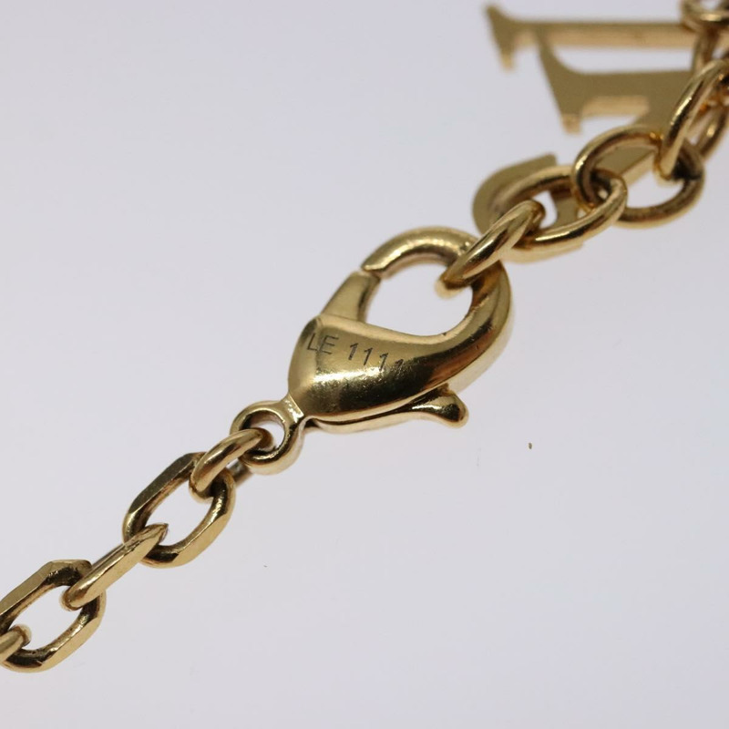 【日本直送】路易威登 Pandantif Rock Me 項鍊 金屬 金色 波道紅 M66516 正品 133204-10