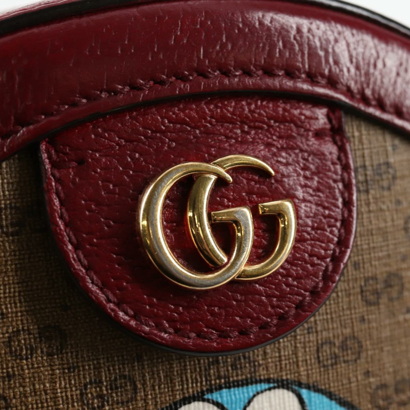 【日本直送】GUCCI Micro GG Supreme 哆啦 A 夢合作款包款 PVC 米色 625216 正品 133618-18