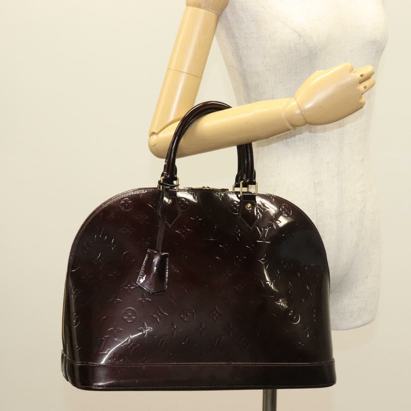 【日本直送】路易威登 Monogram Vernis Alma GM 手提包 Amarante M93595 LV 授權 132917-21