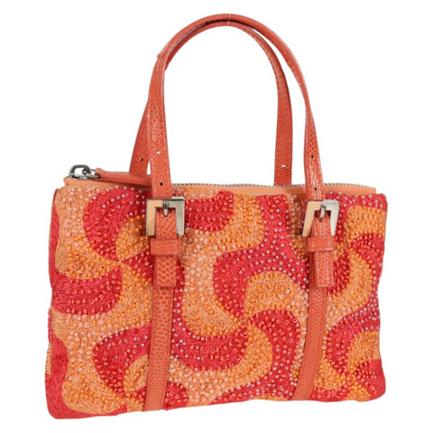 FENDI 手提包珠子紅色正品 132731V