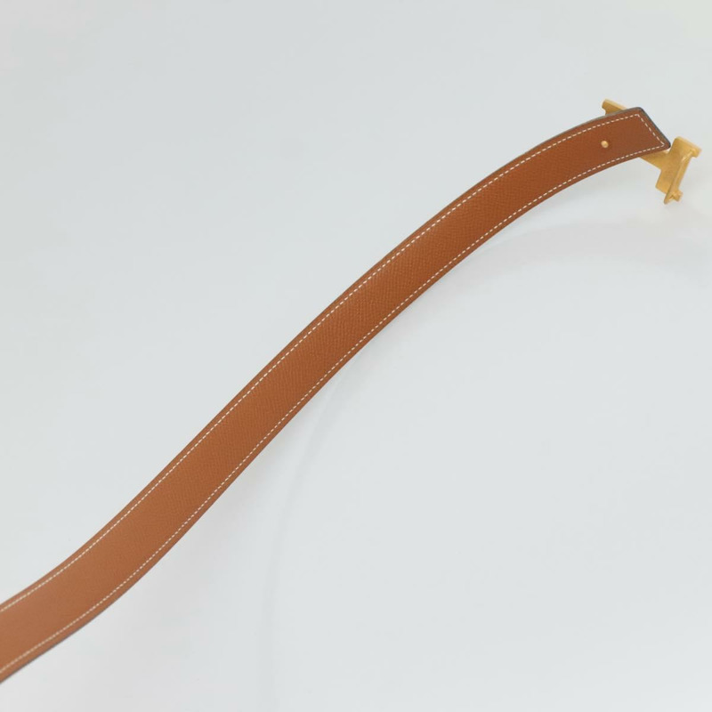 【日本直送】愛馬仕 Constance 皮帶，金色/藍色，真皮，貨號 133264-8