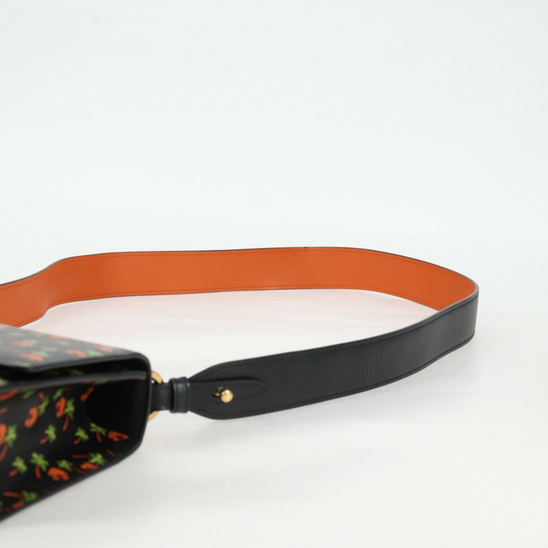 【日本直送】PRADA 黑色金色皮革肩背包，正品編號 134572V-13