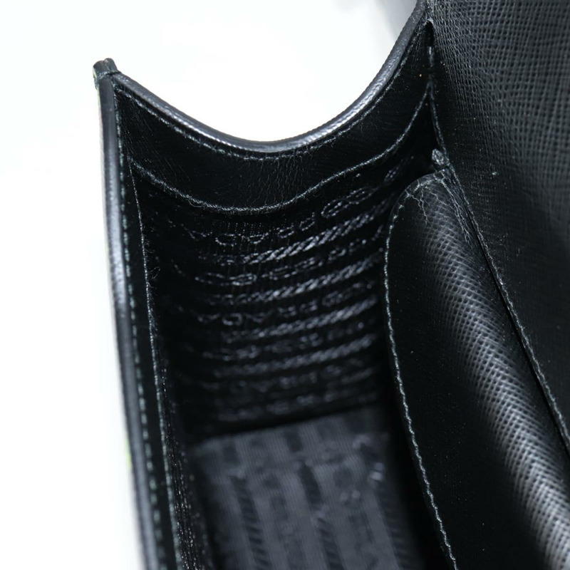 【日本直送】PRADA 黑色金色皮革肩背包，正品編號 134572V-21