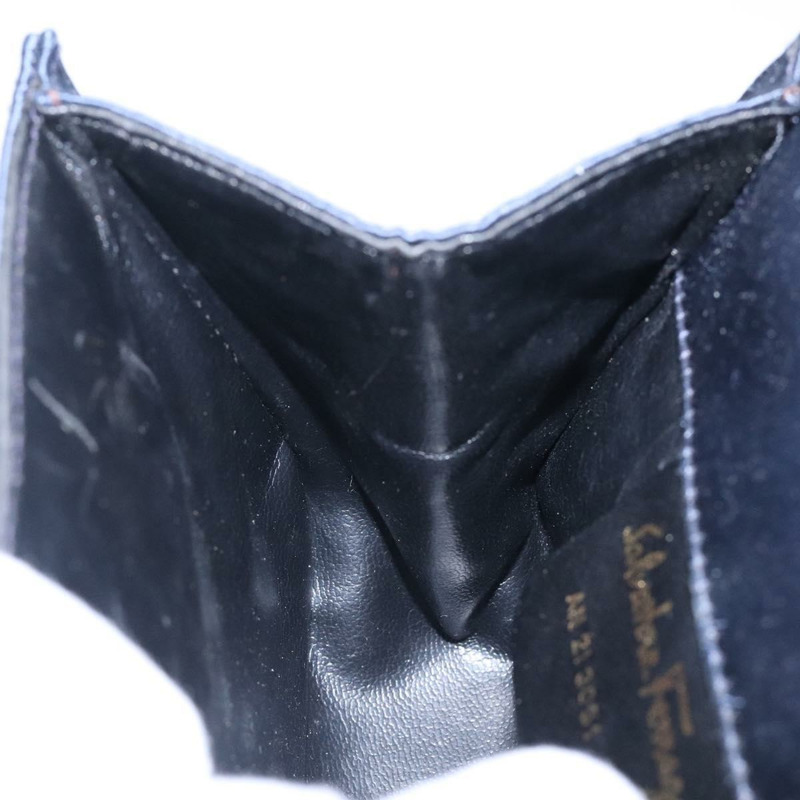 【日本直送】Salvatore Ferragamo Gancini 手提包 緞面海軍藍金色 正品 134768-17