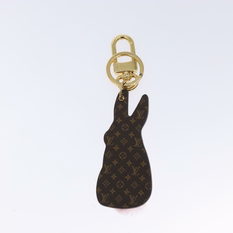 【日本直送】路易威登 Monogram Bunny Charm 吊飾 皮革 粉紅色 白色 M01560 正品 133681M-4