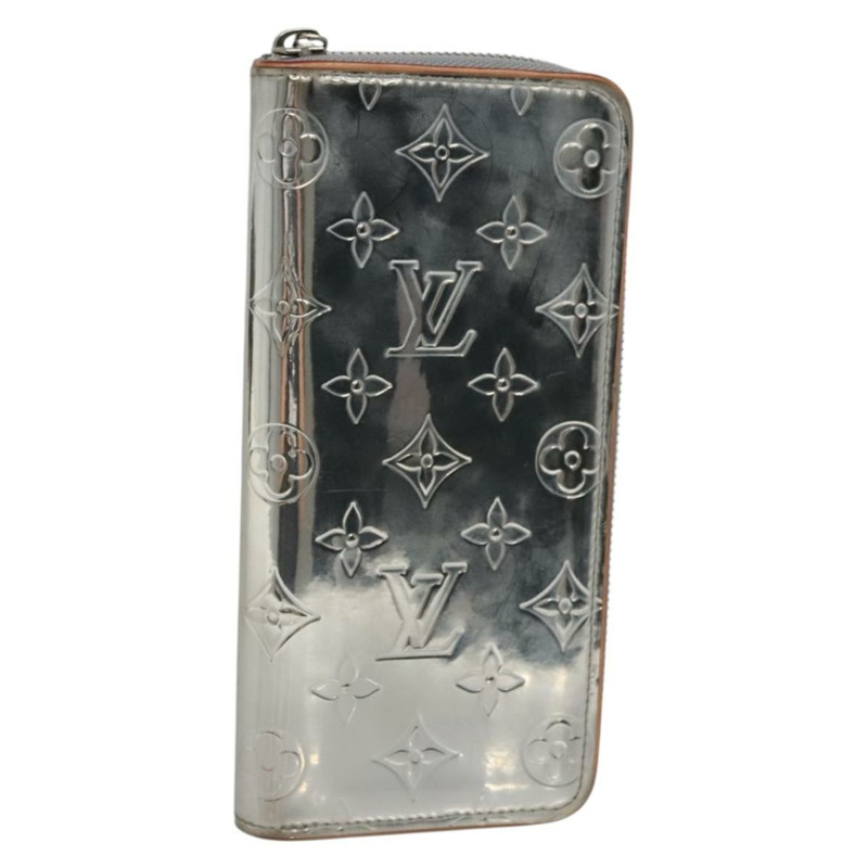 【日本直送】路易威登 Monogram 鏡面 Zippy 錢包垂直銀色 M80808 LV 授權 133674-0