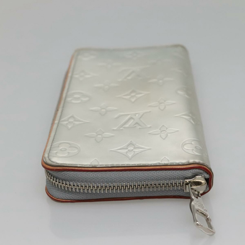 【日本直送】路易威登 Monogram 鏡面 Zippy 錢包垂直銀色 M80808 LV 授權 133674-4