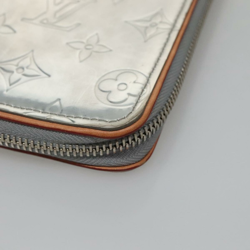 【日本直送】路易威登 Monogram 鏡面 Zippy 錢包垂直銀色 M80808 LV 授權 133674-6