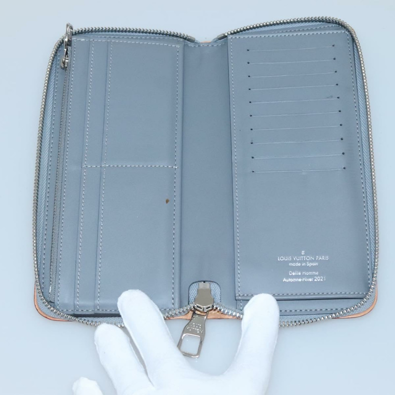 【日本直送】路易威登 Monogram 鏡面 Zippy 錢包垂直銀色 M80808 LV 授權 133674-8
