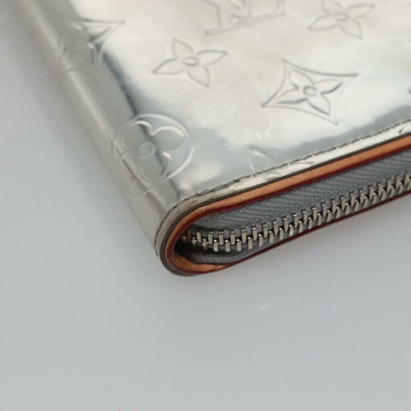 【日本直送】路易威登 Monogram 鏡面 Zippy 錢包垂直銀色 M80808 LV 授權 133674-13