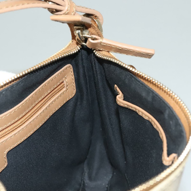 【日本直送】BVLGARI 肩背包 PVC 帆布 米色金色 正品 133589-17