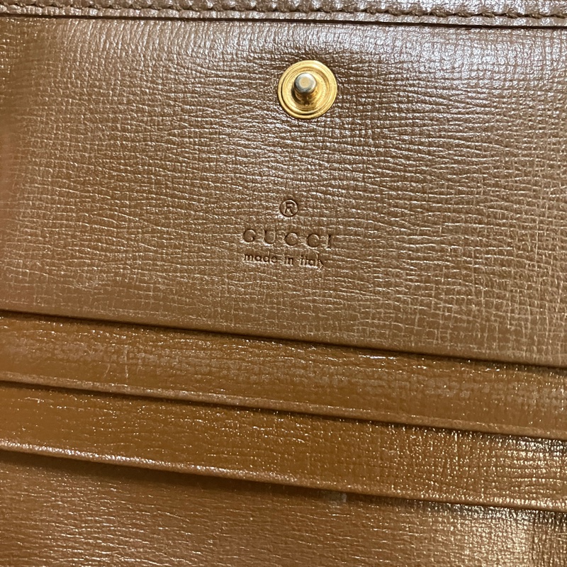 （售出）GUCCI 621887 Horsebit 1955 馬銜扣 對開 短夾 皮夾 錢包 零錢包 原花 提花 老花-11
