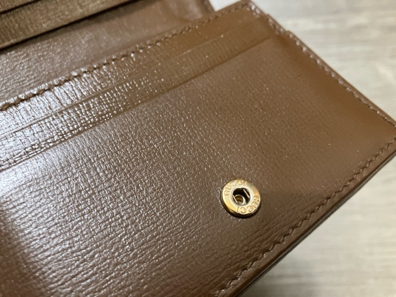 （售出）GUCCI 621887 Horsebit 1955 馬銜扣 對開 短夾 皮夾 錢包 零錢包 原花 提花 老花-23