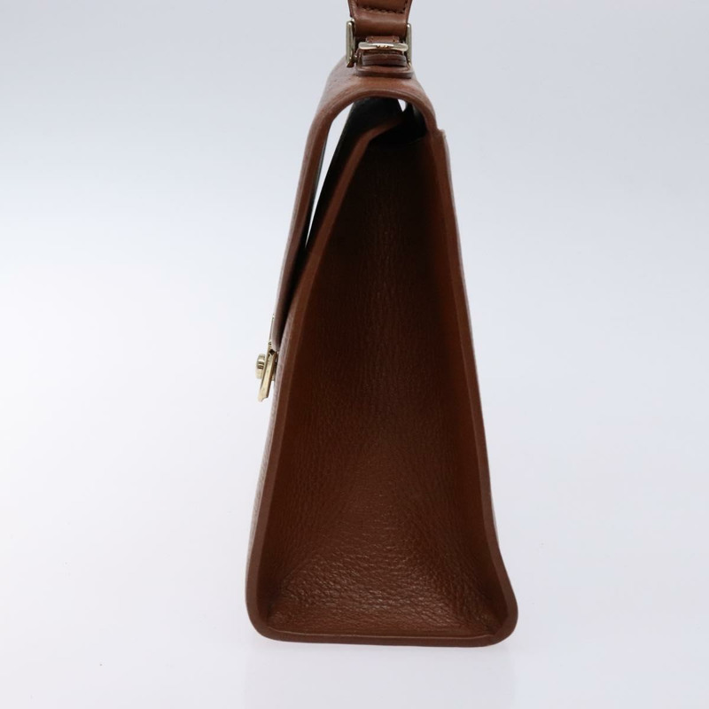 【日本直送】Burberry 手提包 皮革 棕金色 正品 133999-3