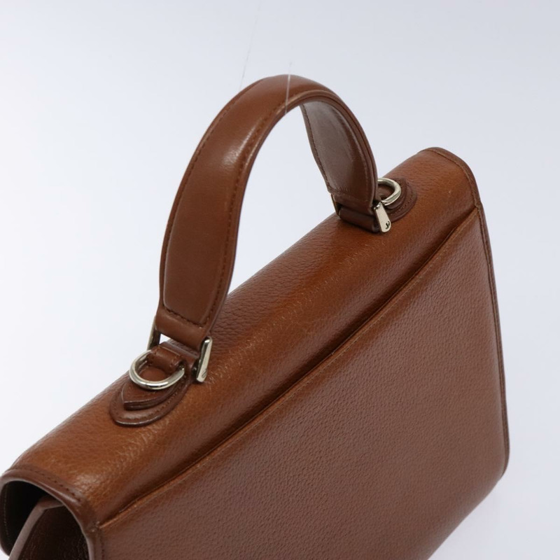 【日本直送】Burberry 手提包 皮革 棕金色 正品 133999-5