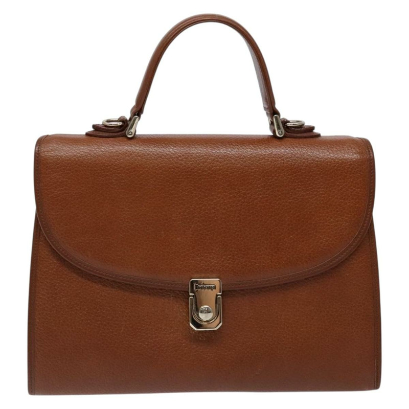 【日本直送】Burberry 手提包 皮革 棕金色 正品 133999-12