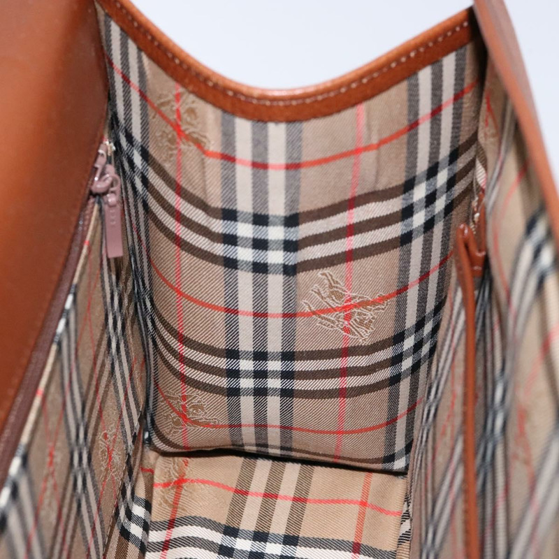 【日本直送】Burberry 手提包 皮革 棕金色 正品 133999-17