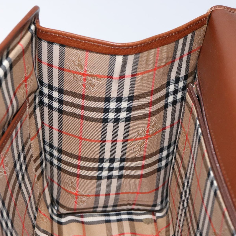 【日本直送】Burberry 手提包 皮革 棕金色 正品 133999-18