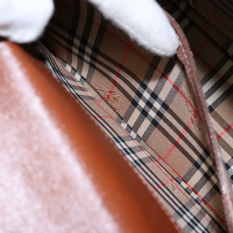 【日本直送】Burberry 手提包 皮革 棕金色 正品 133999-19