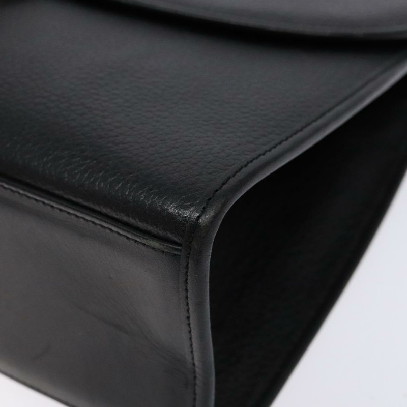 【日本直送】Burberry 手提包 皮革 黑金 正品 134000-8