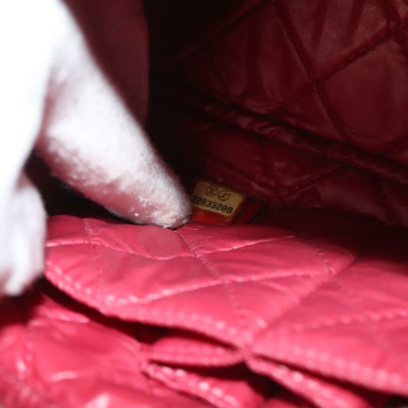 【日本直送】香奈兒 (CHANEL) 菱格紋小羊皮手拿包 紅金 CC 正品 135941-11