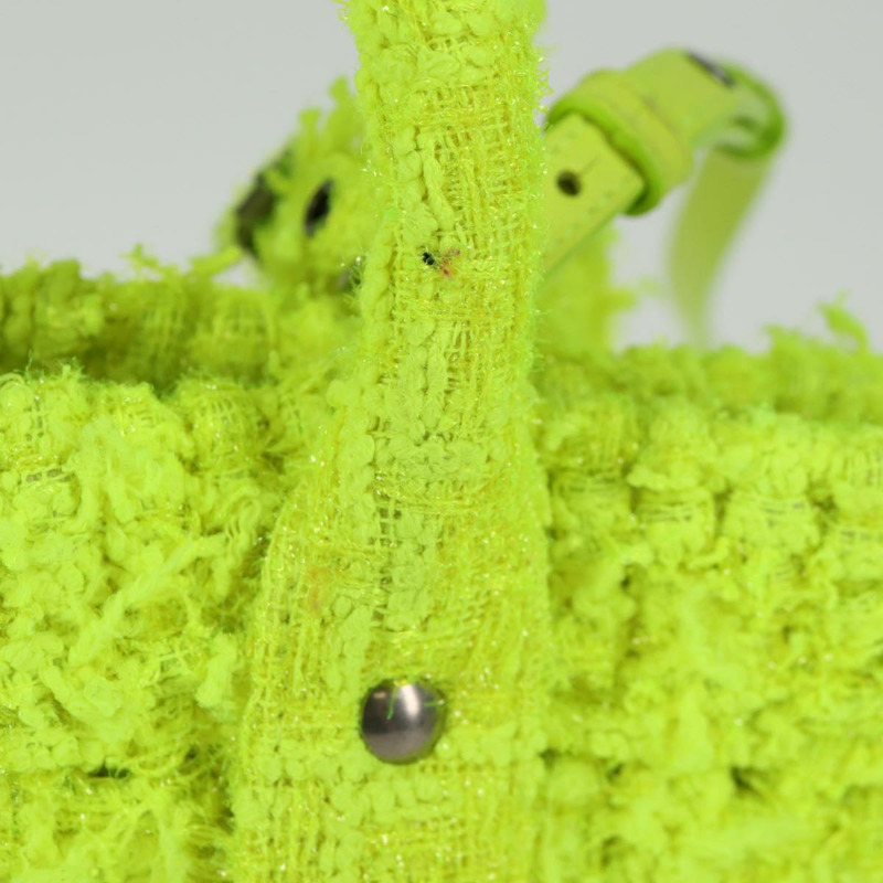 【日本直送】BALENCIAGA Bistro XXS 手提包 羊毛 2 用 黃銀色 正品 135947M-2