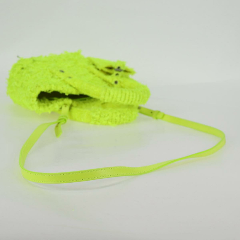 【日本直送】BALENCIAGA Bistro XXS 手提包 羊毛 2 用 黃銀色 正品 135947M-8