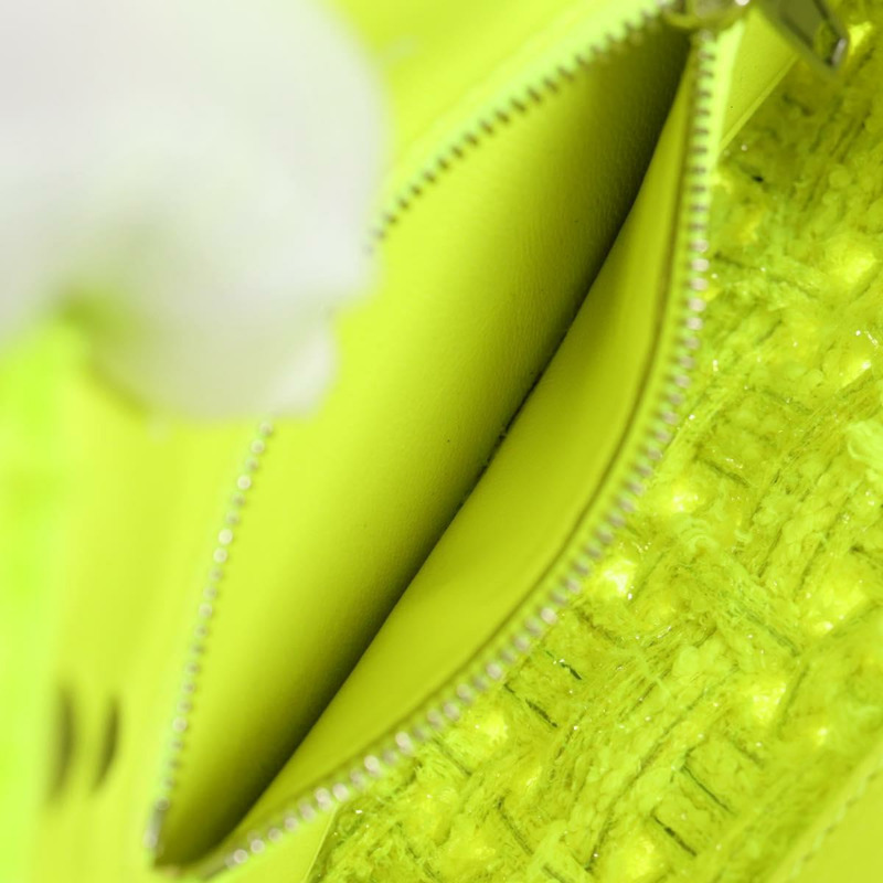 【日本直送】BALENCIAGA Bistro XXS 手提包 羊毛 2 用 黃銀色 正品 135947M-24