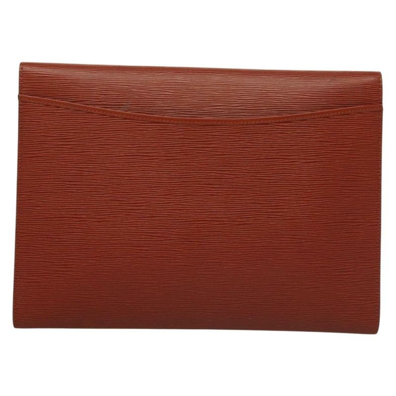 【日本直送】路易威登 Epi Pochette Amberop 手拿包 棕色 LV 正品 135875-1