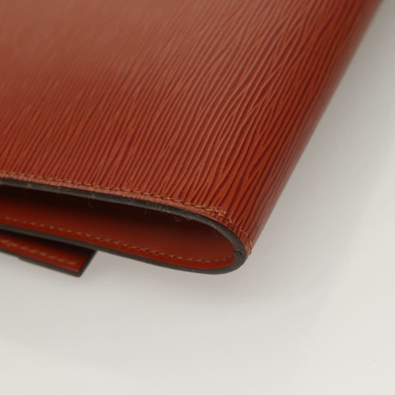 【日本直送】路易威登 Epi Pochette Amberop 手拿包 棕色 LV 正品 135875-14