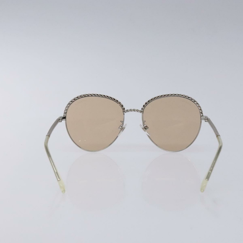 【日本直送】香奈兒太陽眼鏡 塑膠 銀色 CC Auth 135942-2