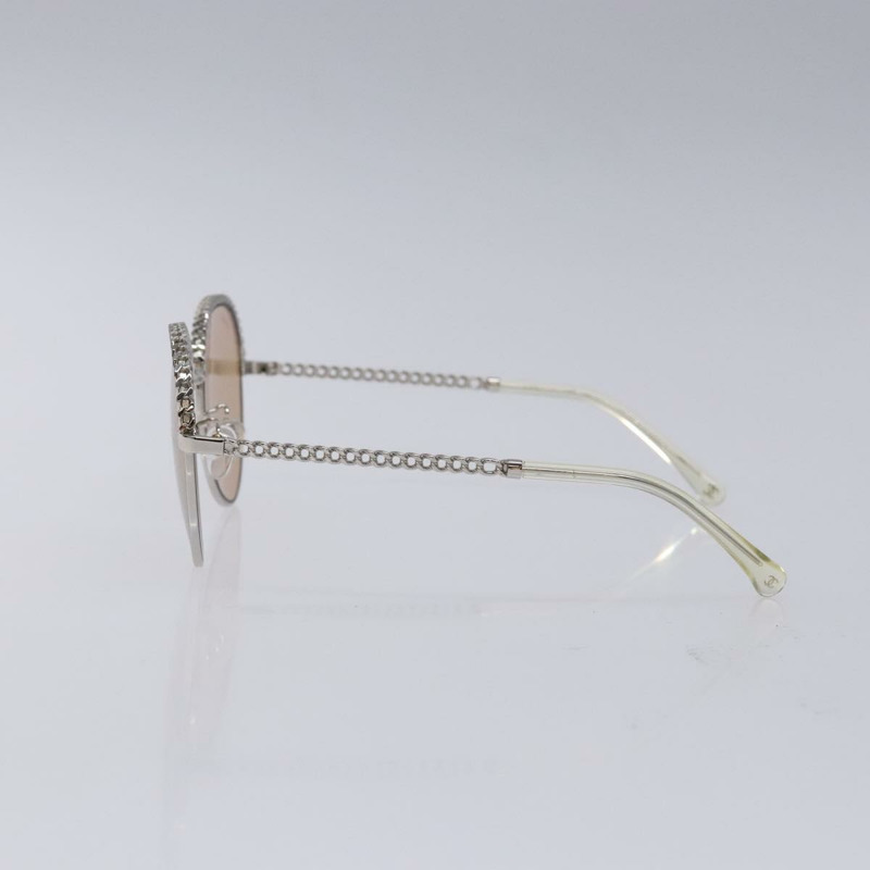 【日本直送】香奈兒太陽眼鏡 塑膠 銀色 CC Auth 135942-3