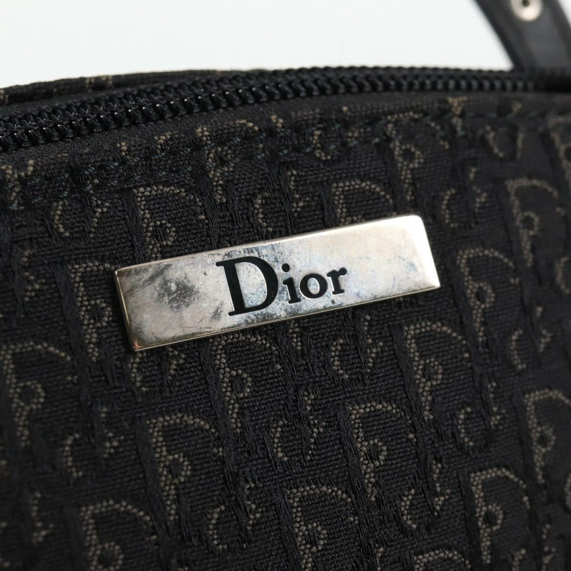 【日本直送】Christian Dior Trotter 帆布手提包 黑色銀色 正品 134178V-16