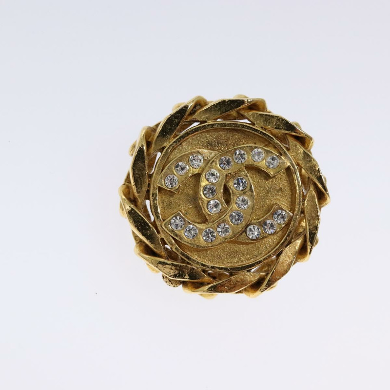 【日本直送】香奈兒 COCO 標誌耳環，金屬金色，CC 標誌，正品編號 134251V-5